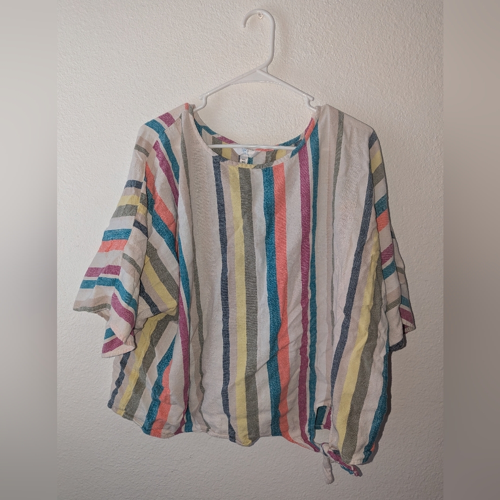 Time and Tru XXL Striped Multicolor Top